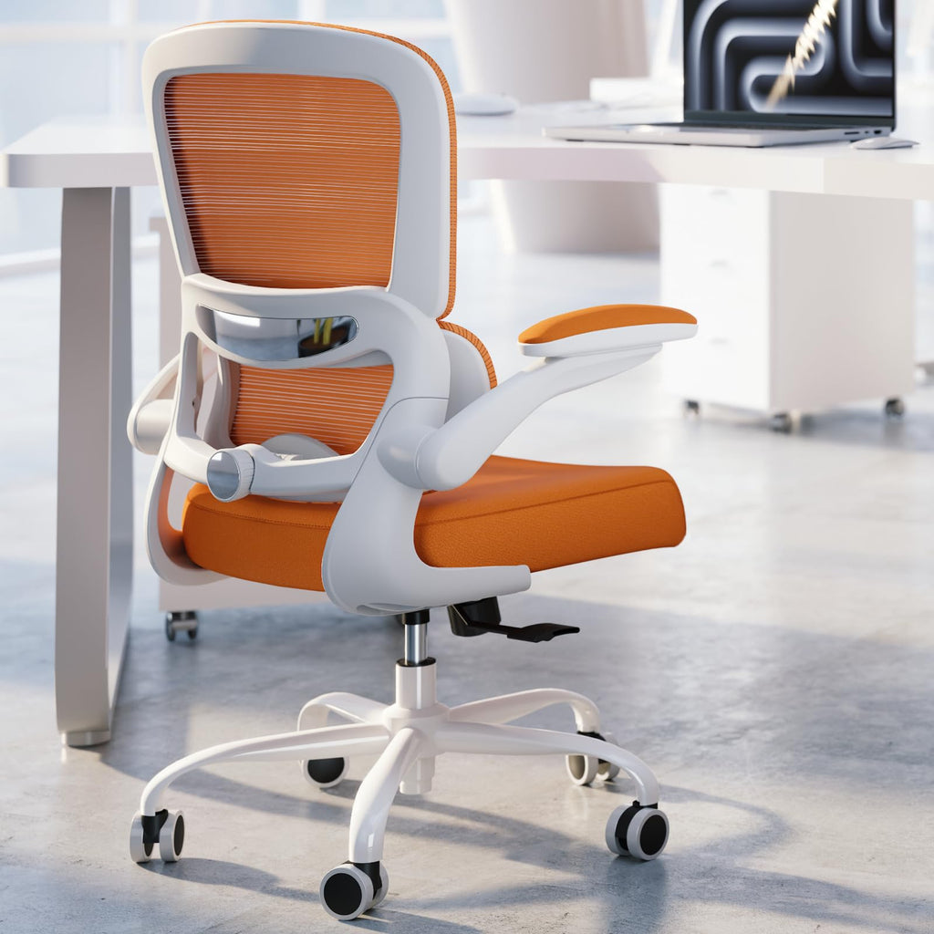 Orange Ergonomic Mesh Office Chair U6535