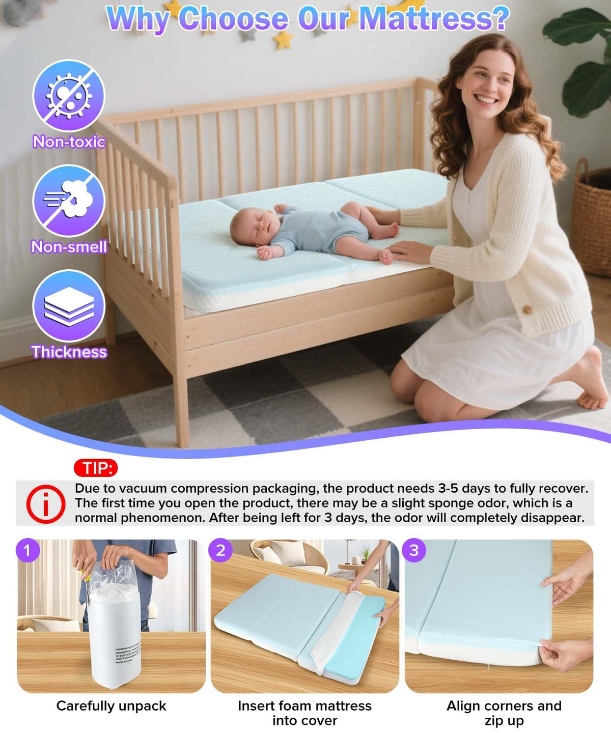 3'' Standard Crib Mattress Y166991