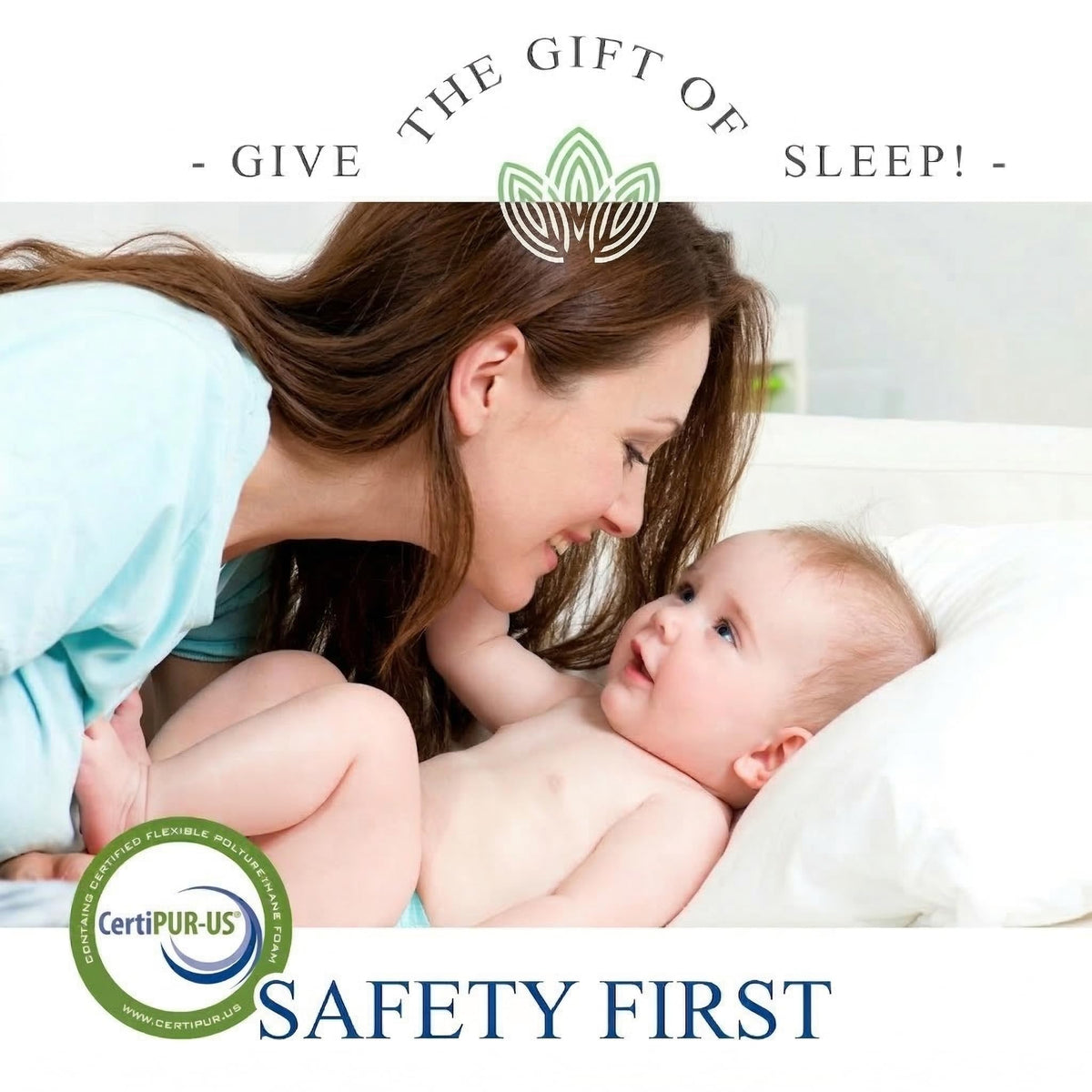 Organic Cotton 2-Sided Memory Foam Crib Mattress Q76137