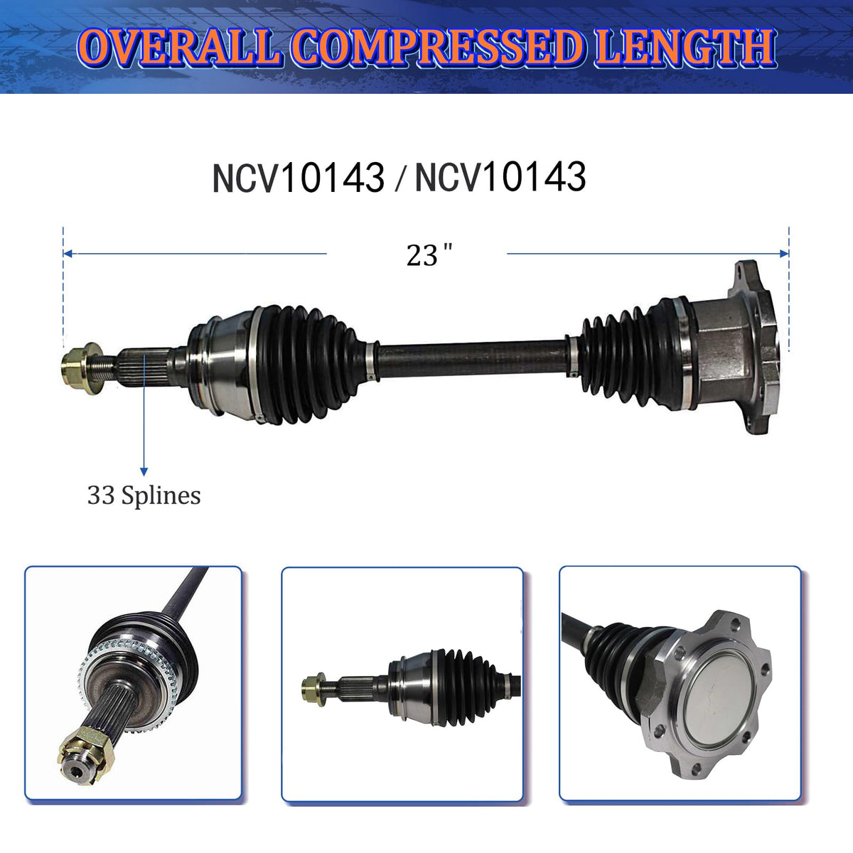 CV Axle Front X870131