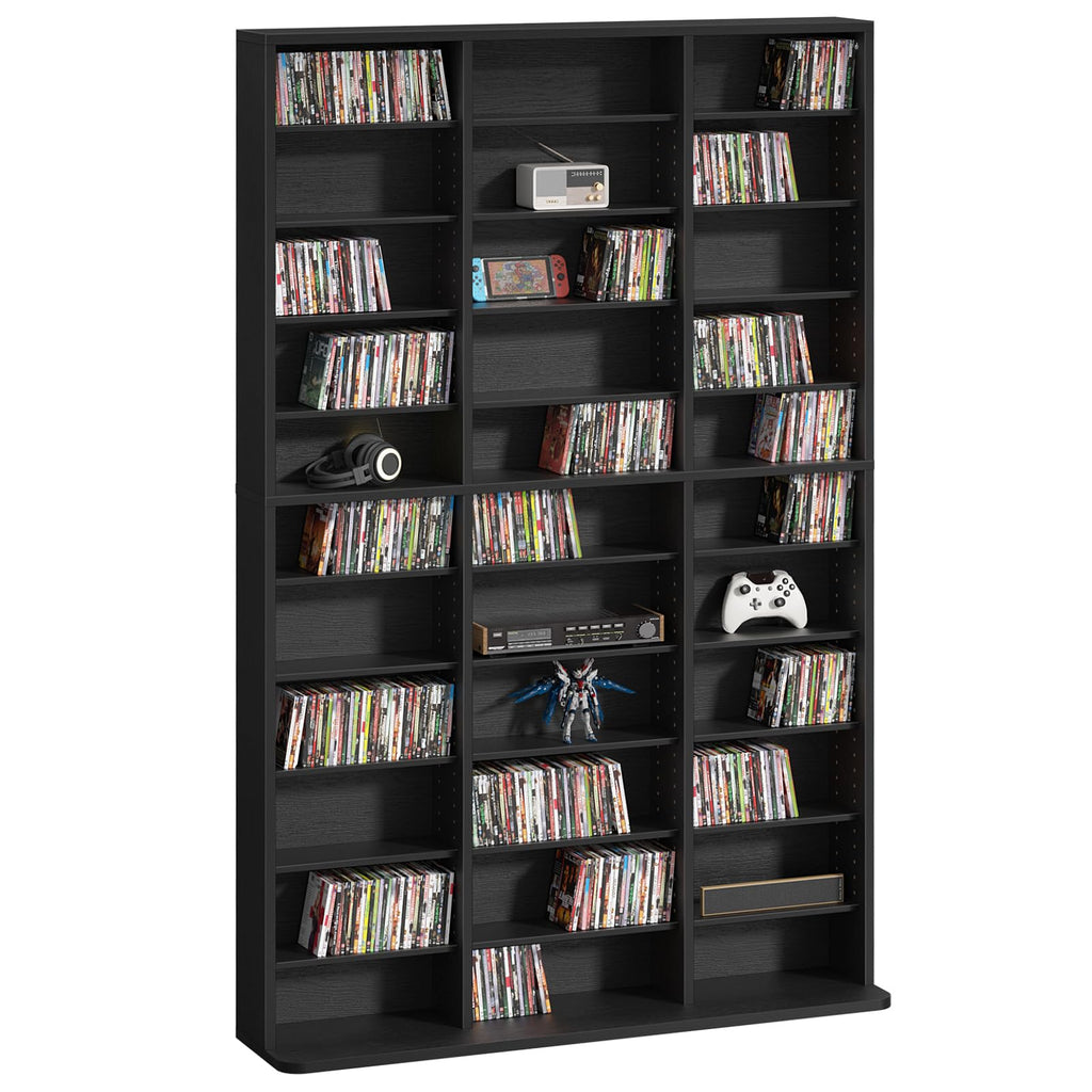 Black 11 Tier Display Cabinet N1690