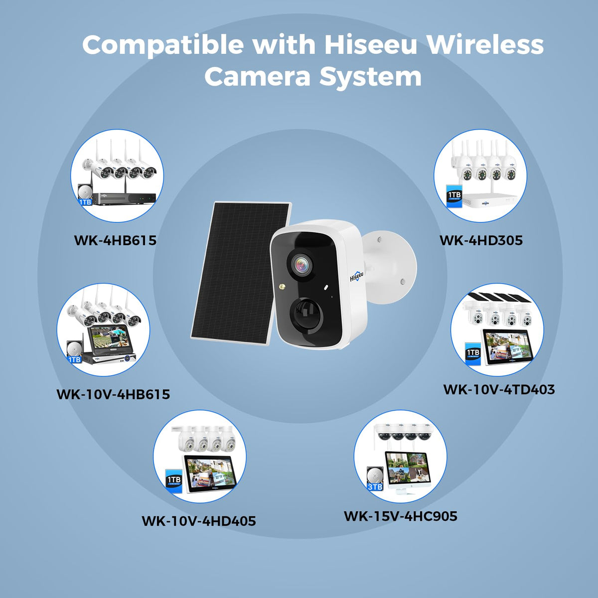 4 Pack Wireless Solar Security Camera H663530