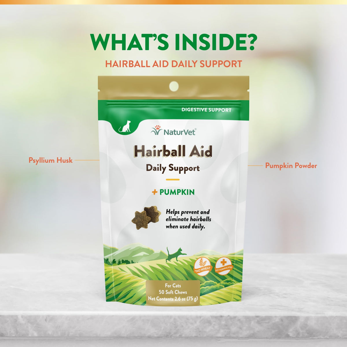 Hairball Remedy Digestive Aid Supplement 50 Soft Chews H429547