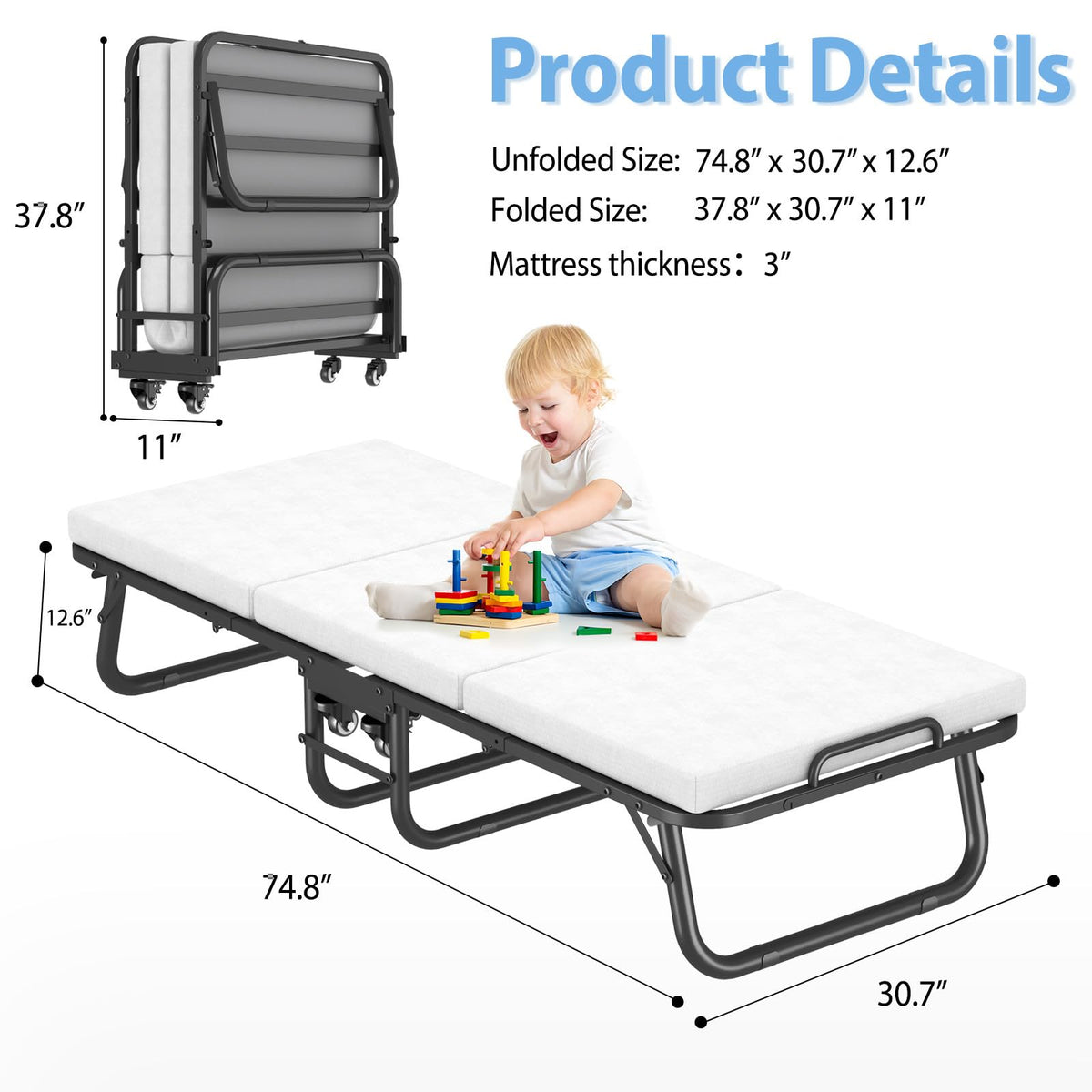Folding Rollaway Bed A4146