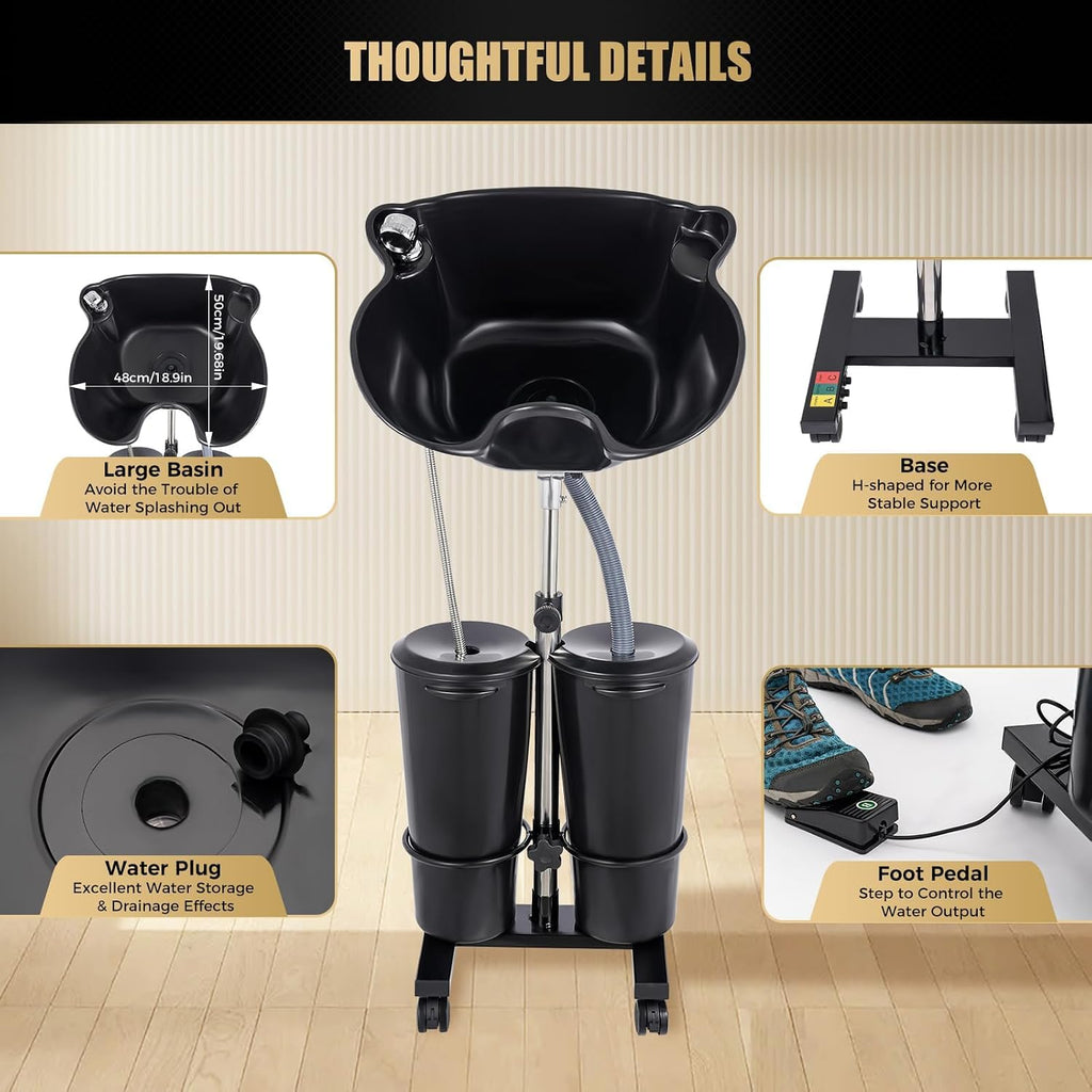 Portable Height Adjustable Shampoo Bowl C14197