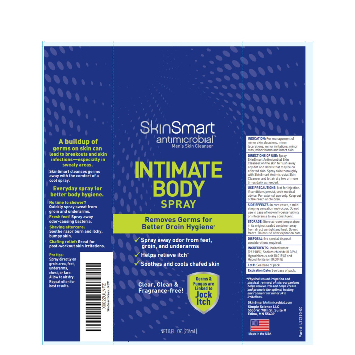 Men’s Intimate Spray 8 oz H4559
