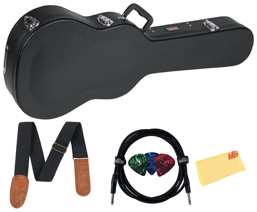 Hard-Shell Wood Case for Single-Cutaway Electric Guitars Y508493