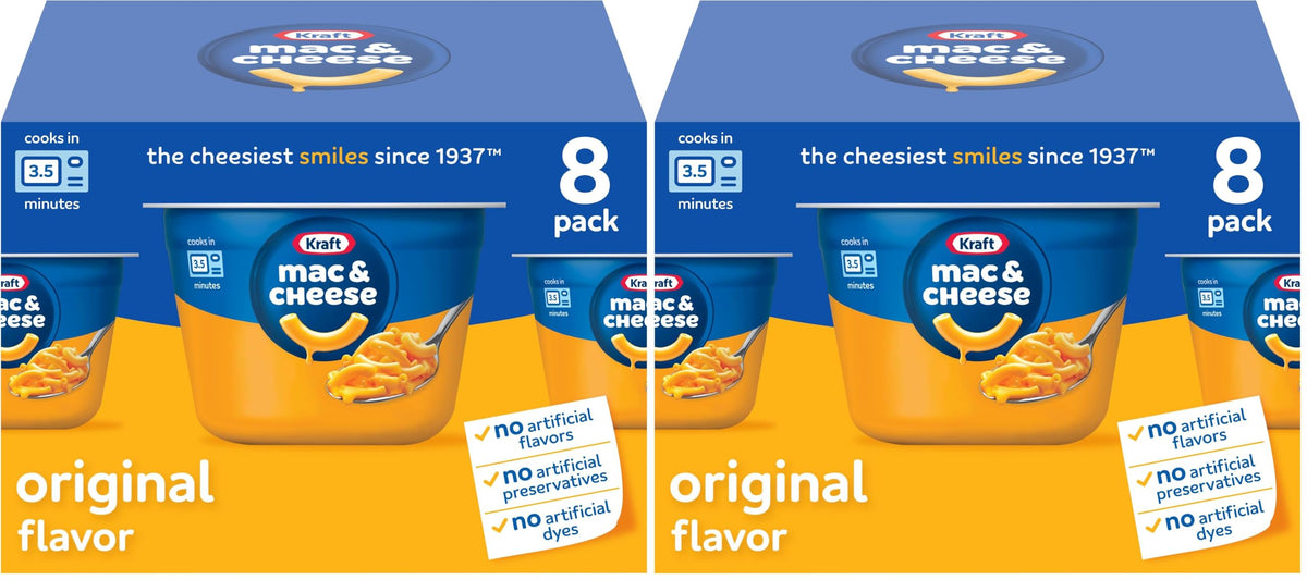Microwavable Macaroni and Cheese Cups 8 ct E797827
