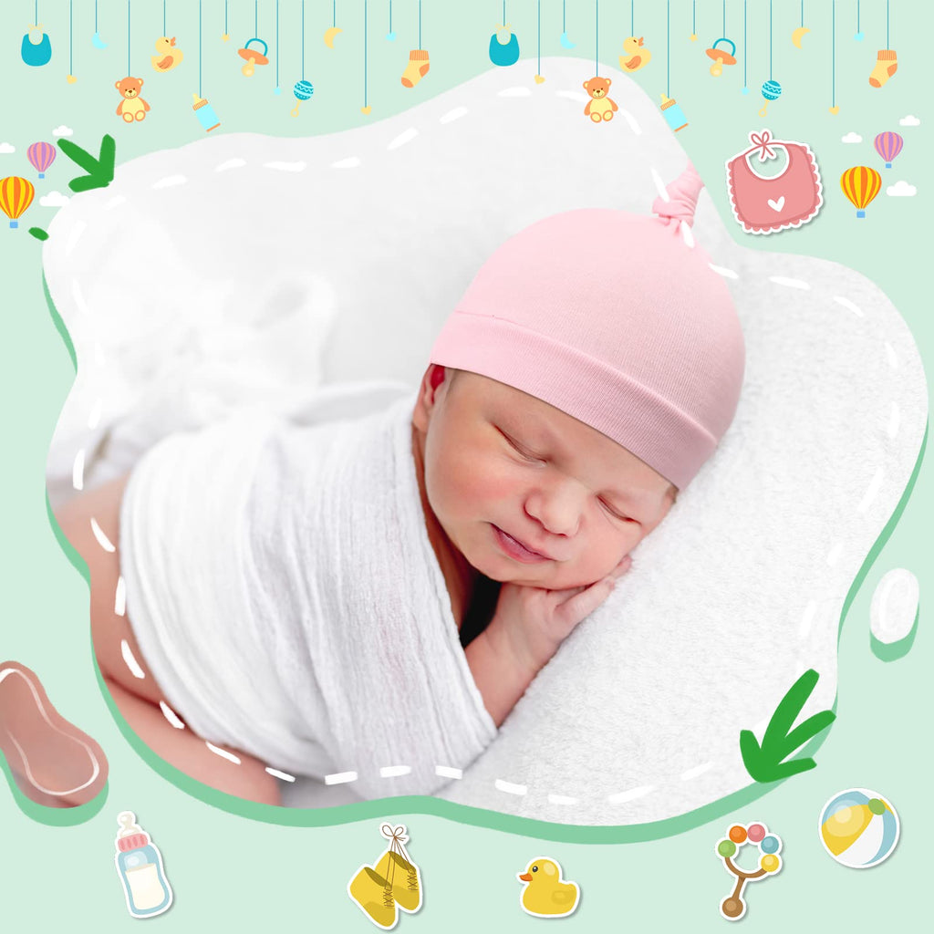 30 Pack Newborn Knot Beanie Hats Q6851