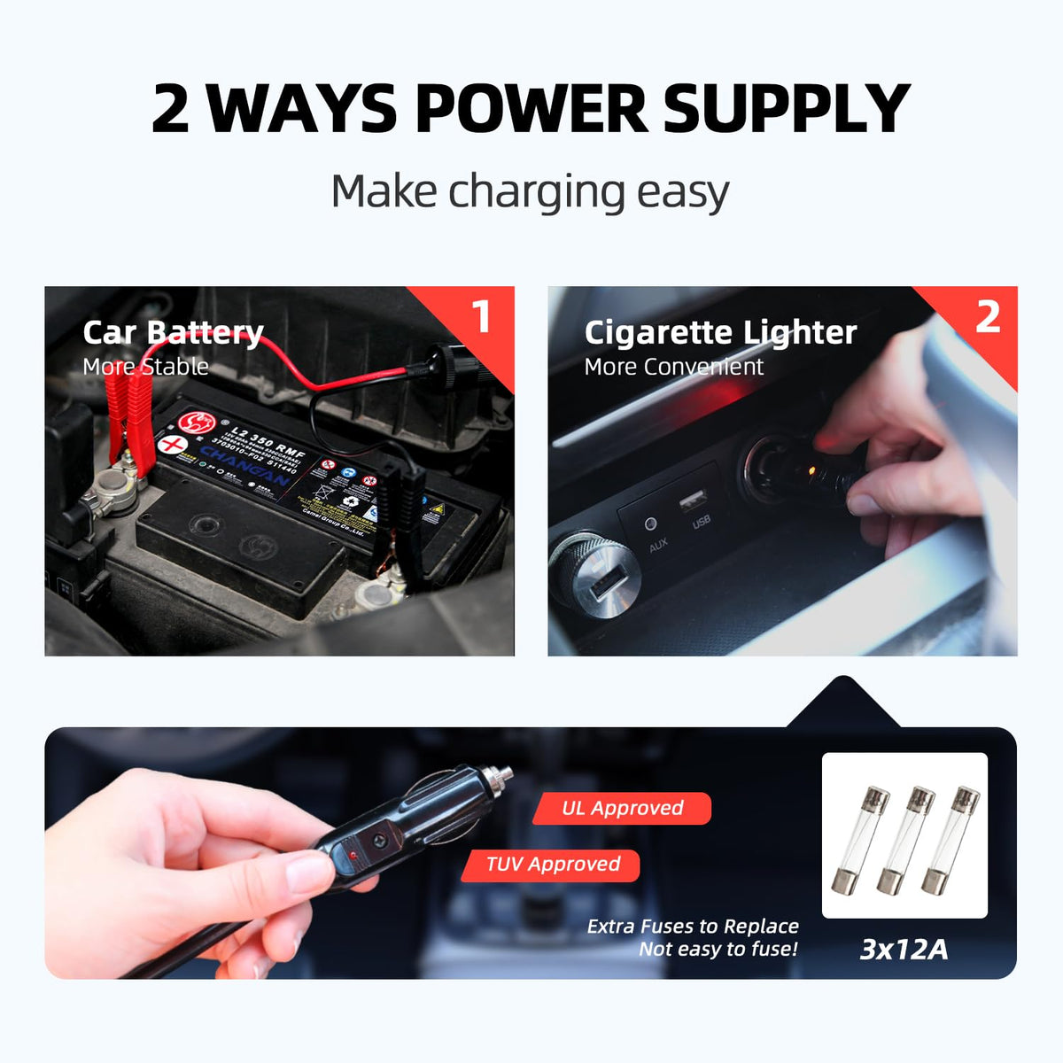 10 in 1 Electric Scissor Jack 3 Ton Car Jack Kit 12V C848050