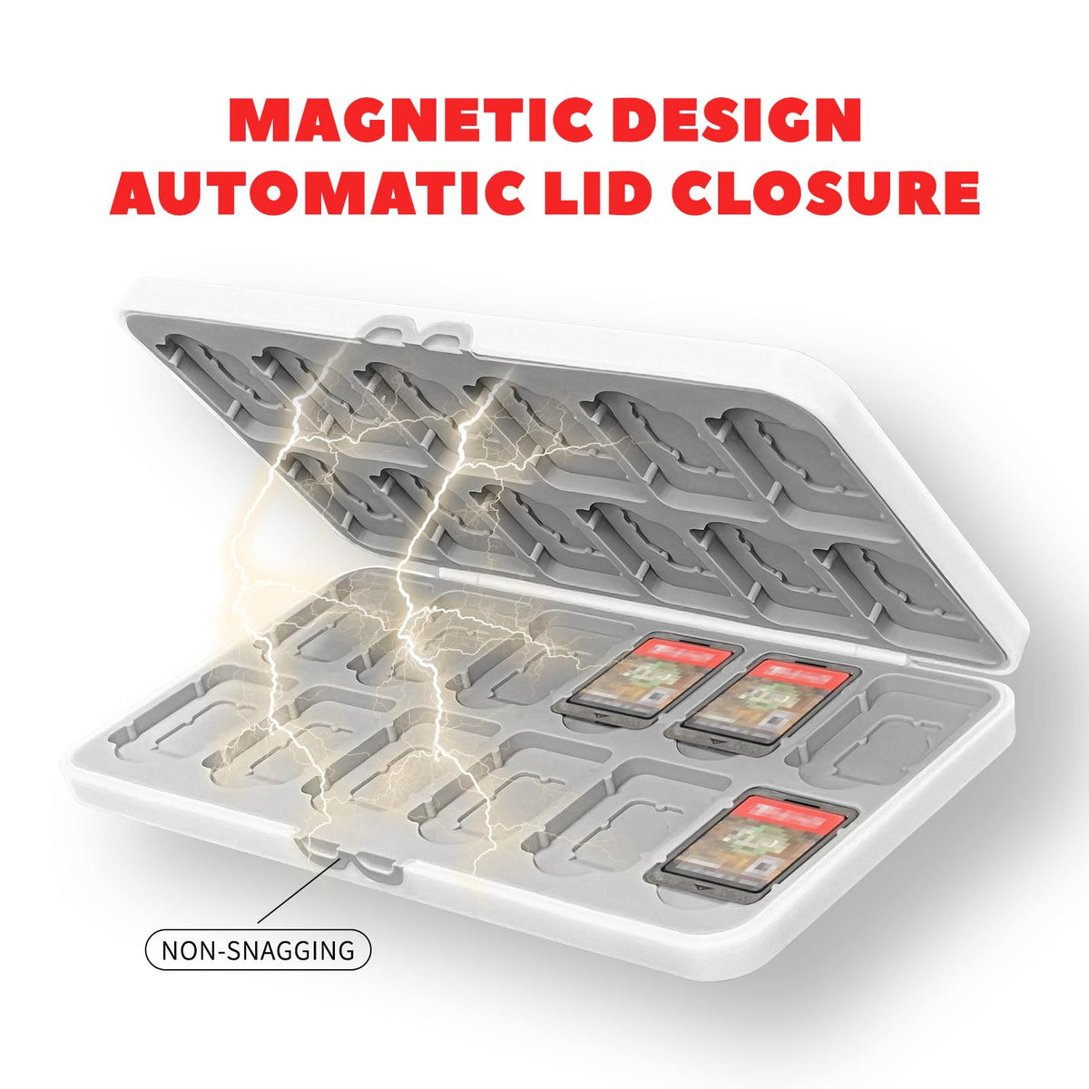 Switch Game Card Case Holds 24 Game Cards & 24 MicroSD X198