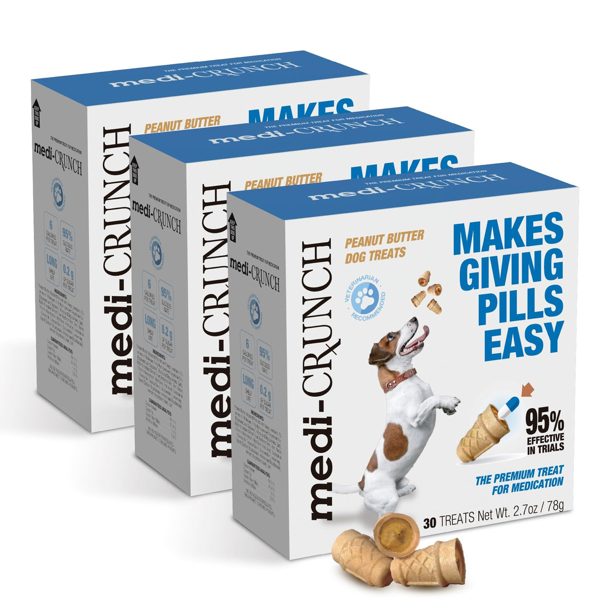 Peanut Butter Dog Pill Treats 90 Count Y46910