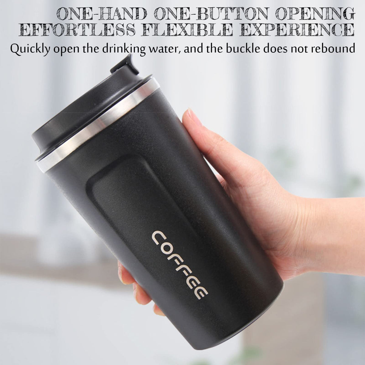 17 oz Stainless Steel Vacuum Coffee Mug with Lid T552