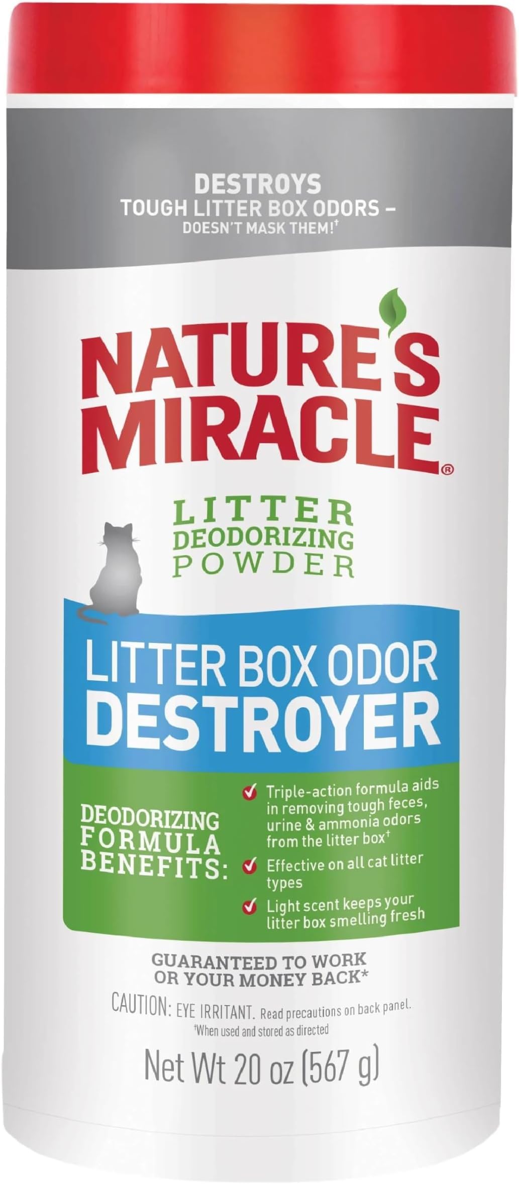 Unscented Cat Litter Box Deodorizer Powder 20 Ounces Pack of 6 S178633