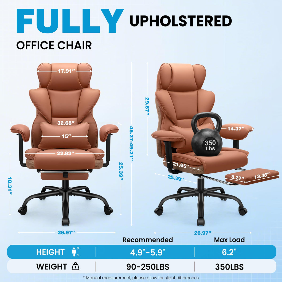 Office Chair with Pocket Spring Cushion A687