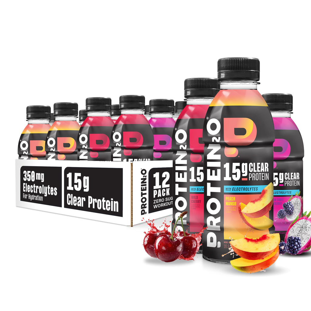 Clear Whey Protein Isolate and Electrolyte Drink 15g Protein 16.9 Fl Oz 12 Count J9872