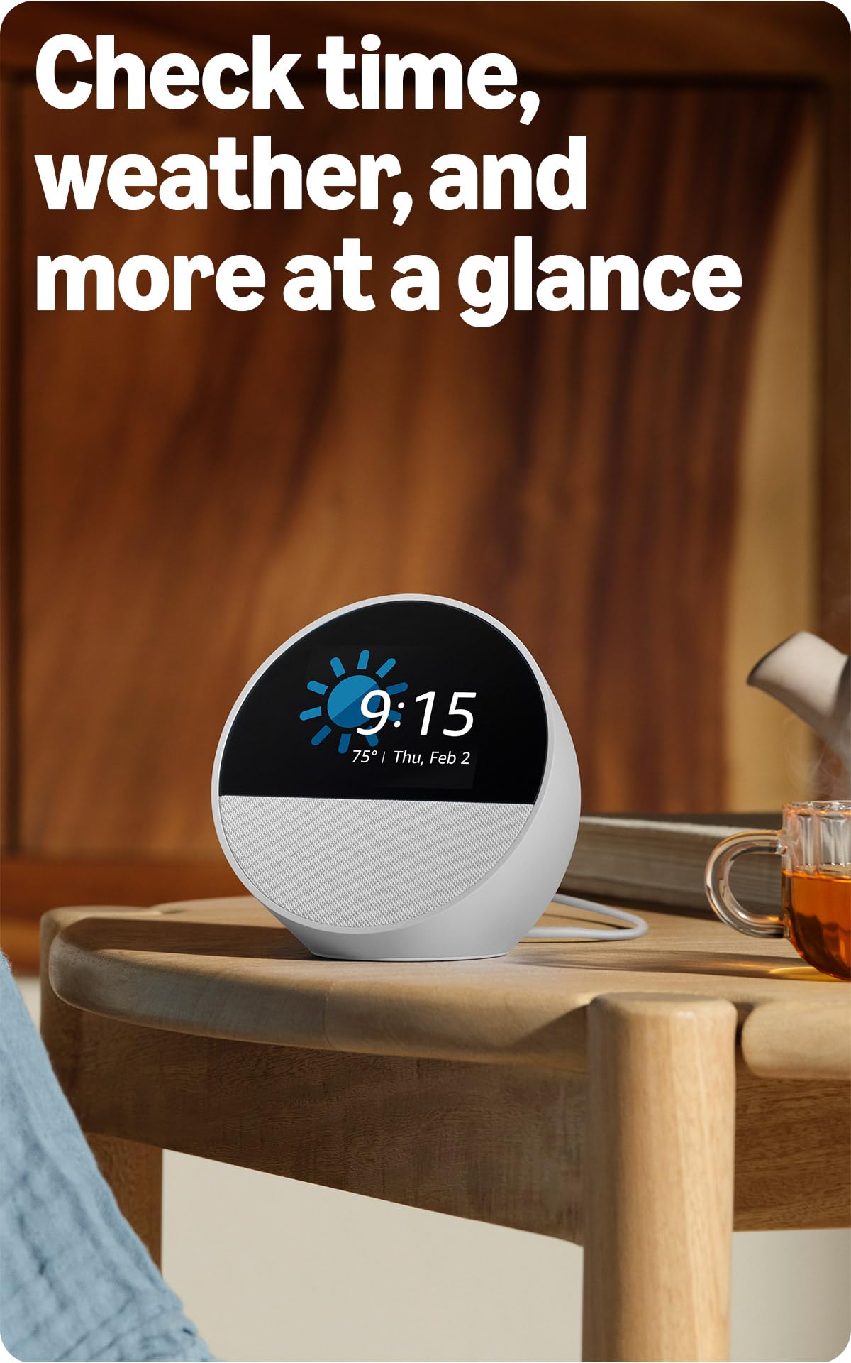 Smart Alarm Clock Black K759606