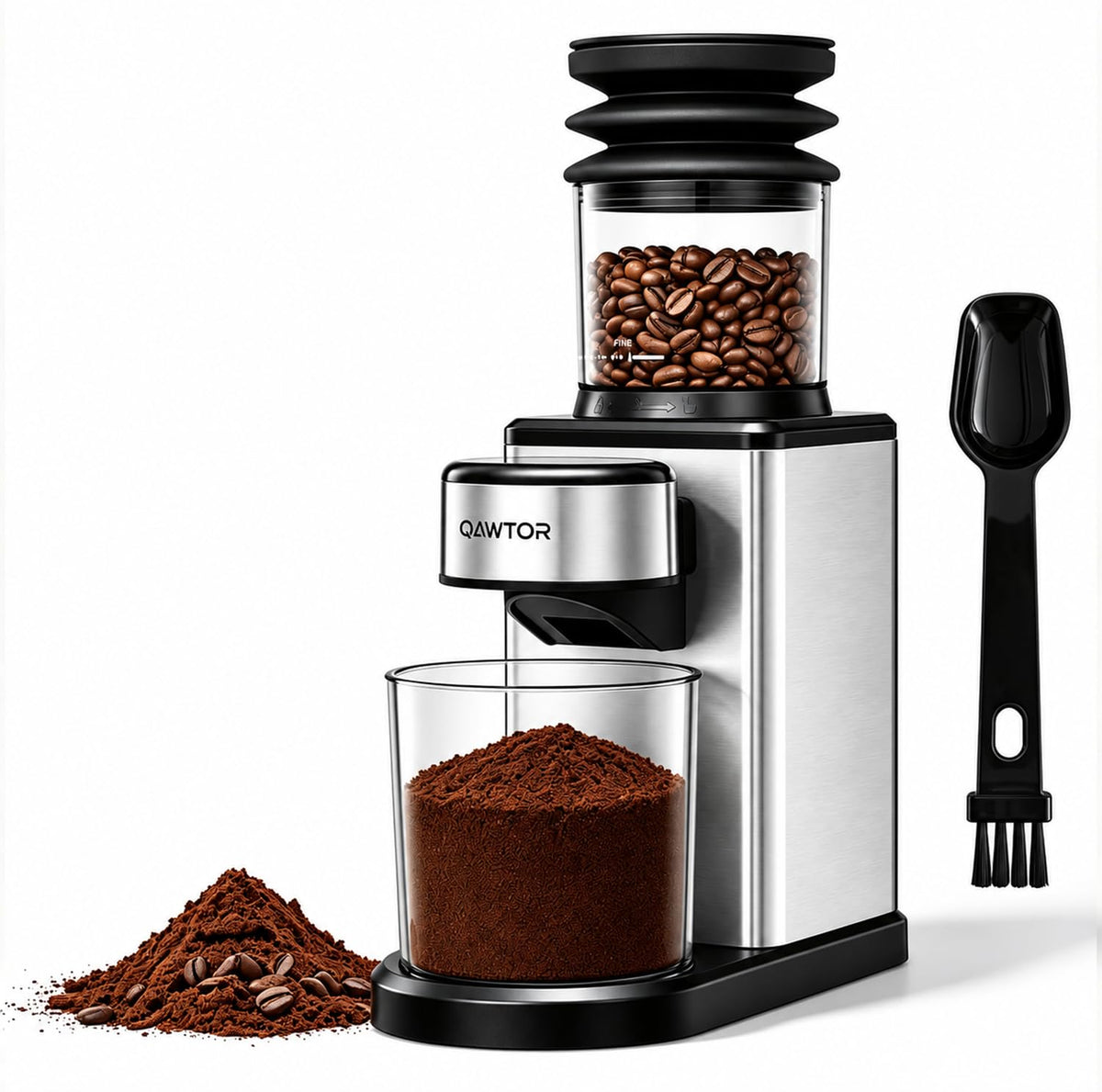 Conical Burr Coffee Bean Grinder, 25 Precise Settings, Anti-Static M335