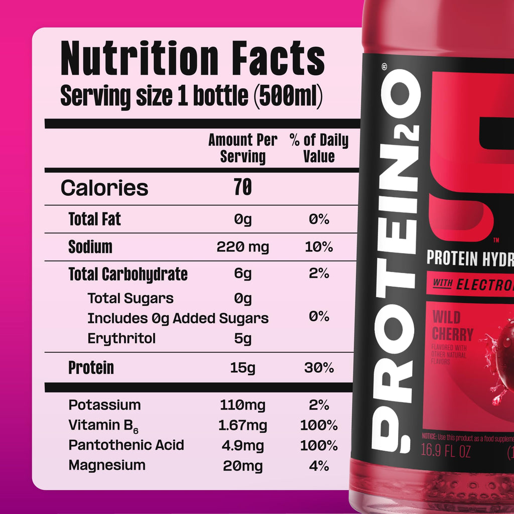Clear Whey Protein Isolate and Electrolyte Drink 15g Protein 16.9 Fl Oz 12 Count J9872