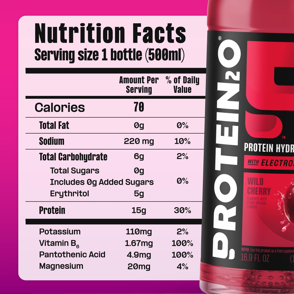 Clear Whey Protein Isolate and Electrolyte Drink 15g Protein 16.9 Fl Oz 12 Count J9872