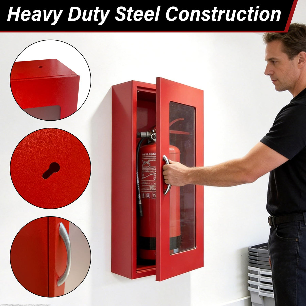 Wall Mounted Fire Extinguisher Cabinet P48297