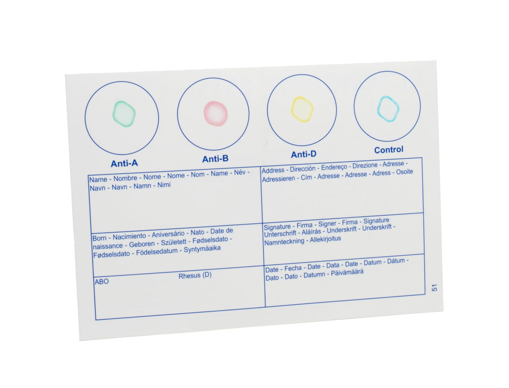 Blood Typing Kit, 2 Test Pack Z855