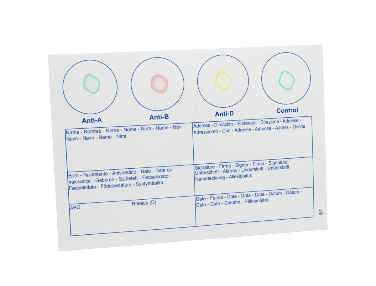 Blood Typing Kit, 2 Test Pack Z855