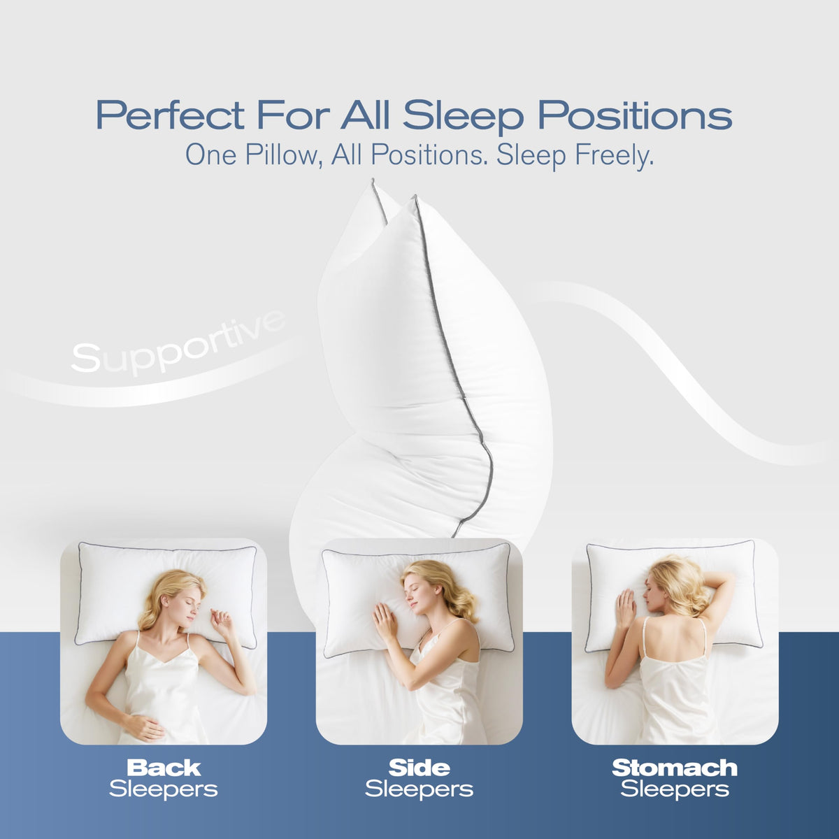 King Size Down Alternative Bed Pillows Set of 4 A83004