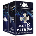 CAT6 Plenum Ethernet Cable 1000ft UTP 23AWG Blue Z3160