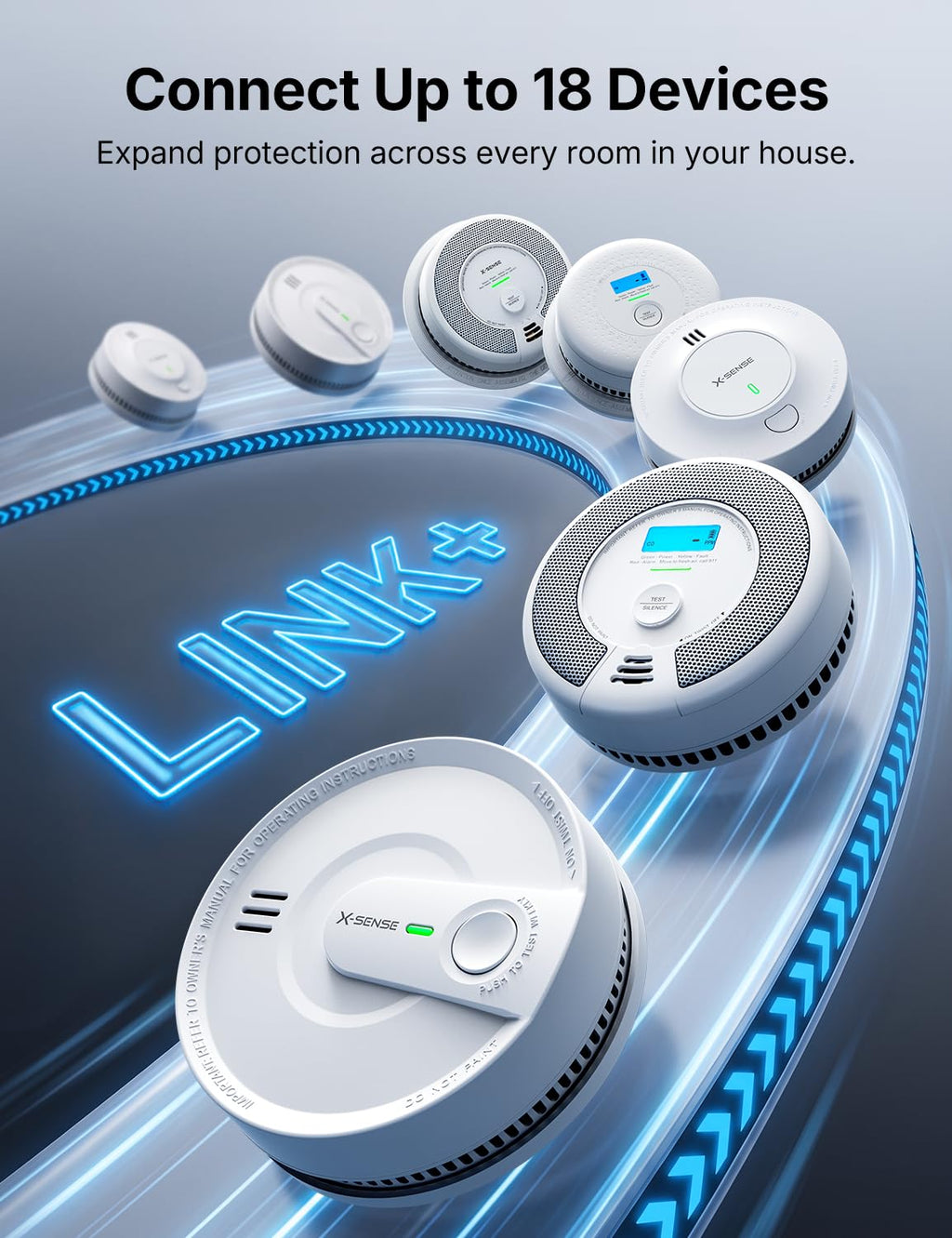 Interconnected Smoke Detector 10-Year Battery 3-Pack A237