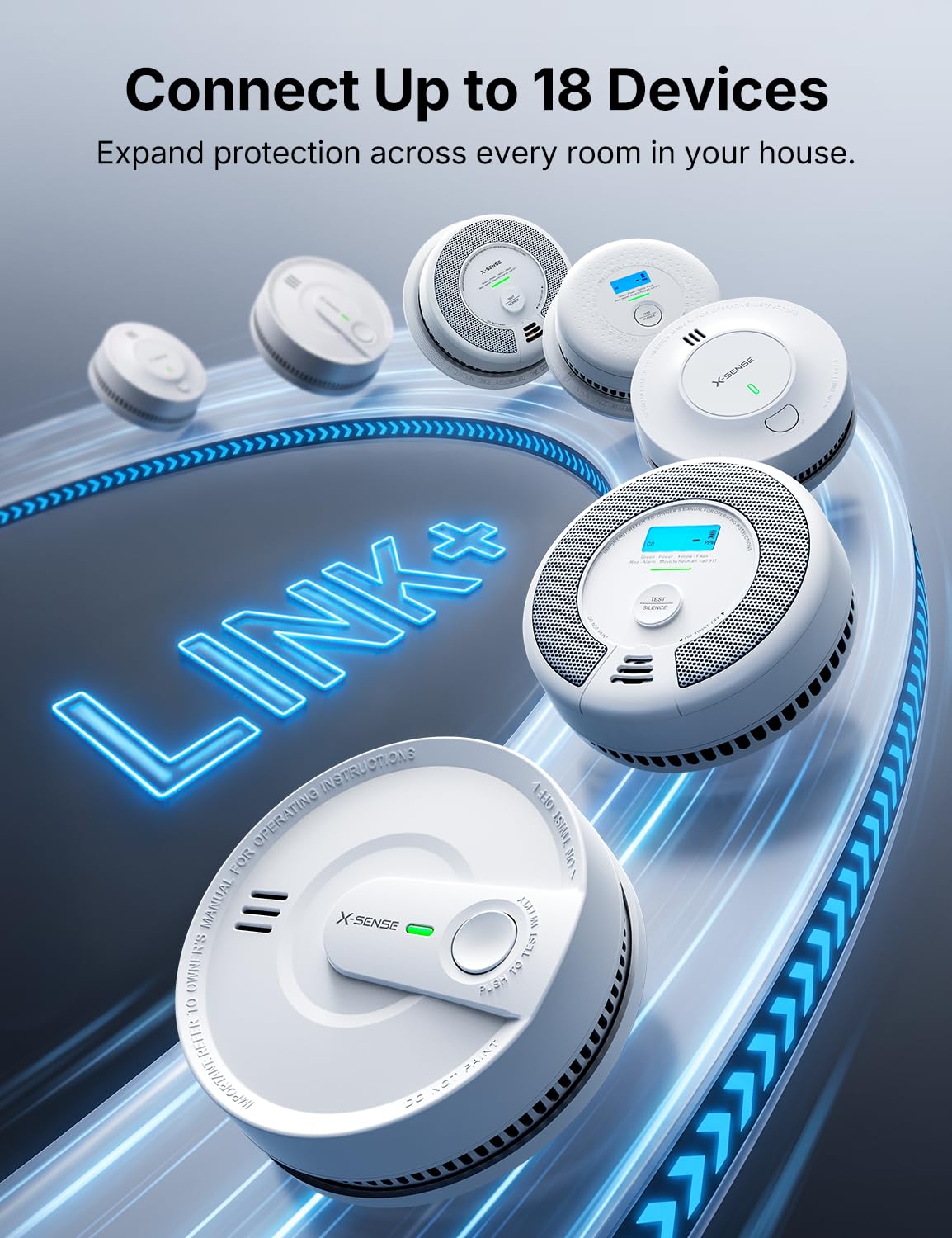 Interconnected Smoke Detector 10-Year Battery 3-Pack A237