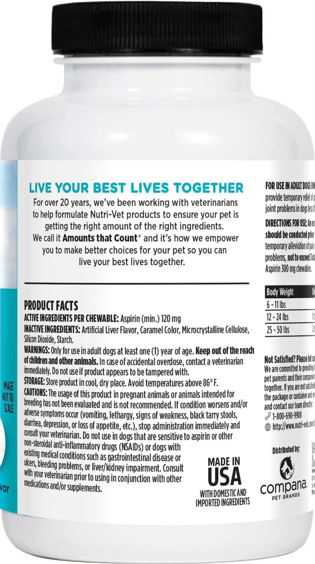Dog Aspirin 120mg 100 Count N224
