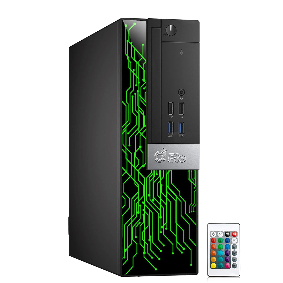 RGB Gaming PC with 24 Inch Monitor Intel i5 16GB RAM 512GB SSD Q5132