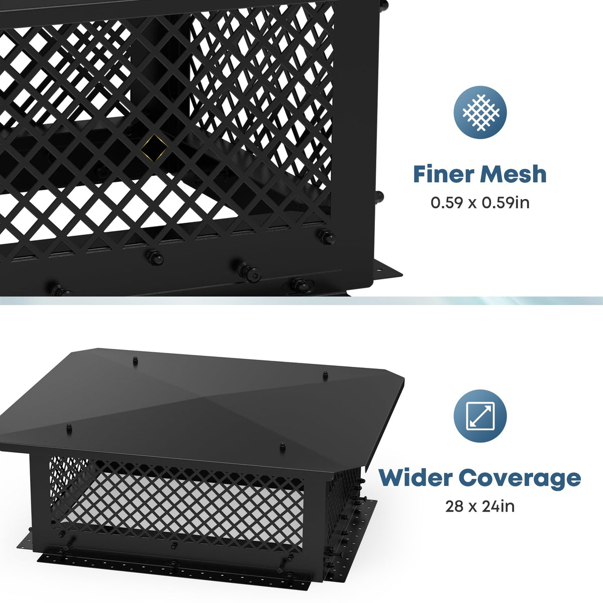 18" x 22" Adjustable Chimney Cap O4333