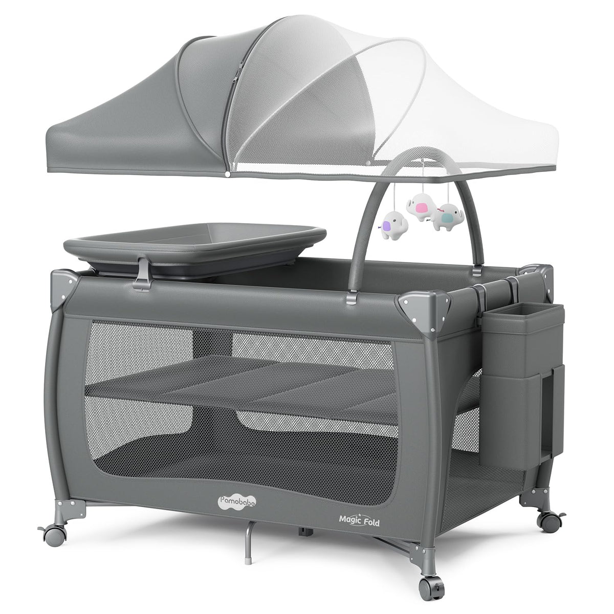 Portable Baby Playpen with Bassinet J292