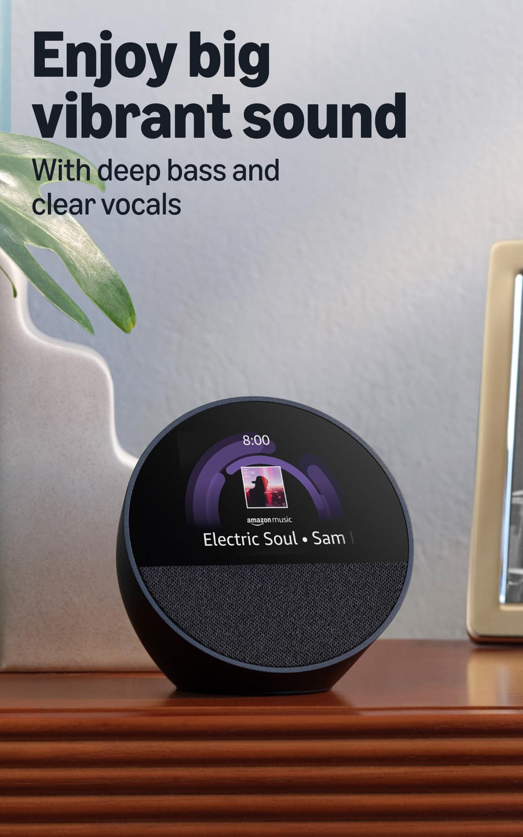 Smart Alarm Clock Black K759606