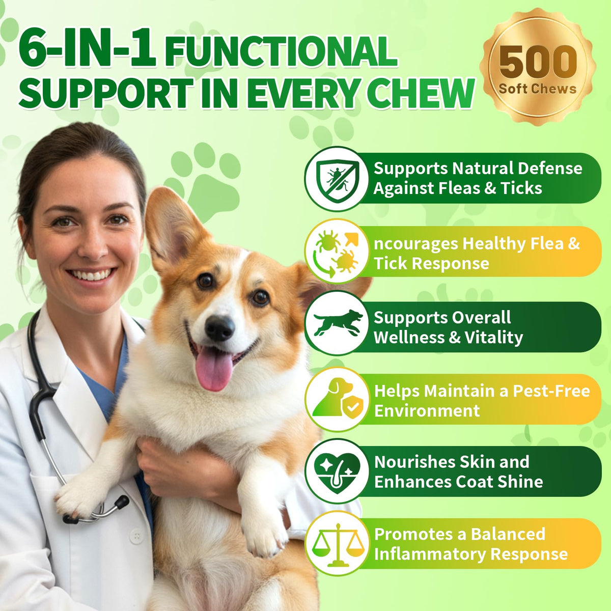 Flea and Tick Prevention for Dogs Chews W164283