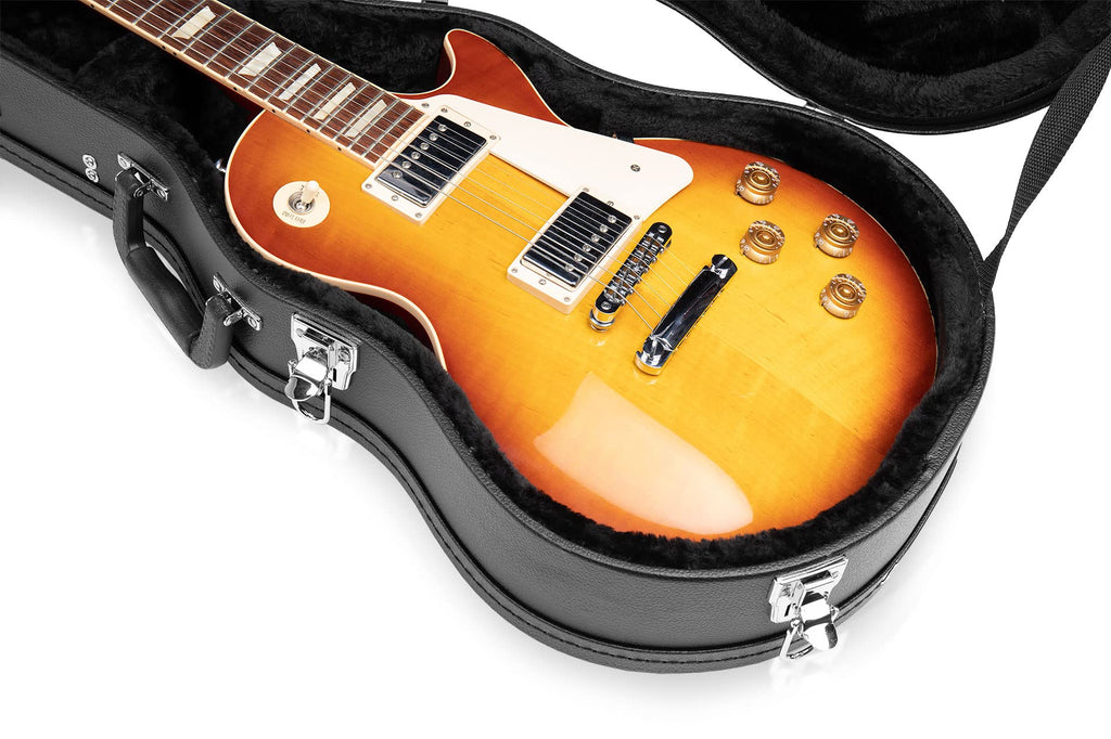 Hard-Shell Wood Case for Single-Cutaway Electric Guitars Y508493