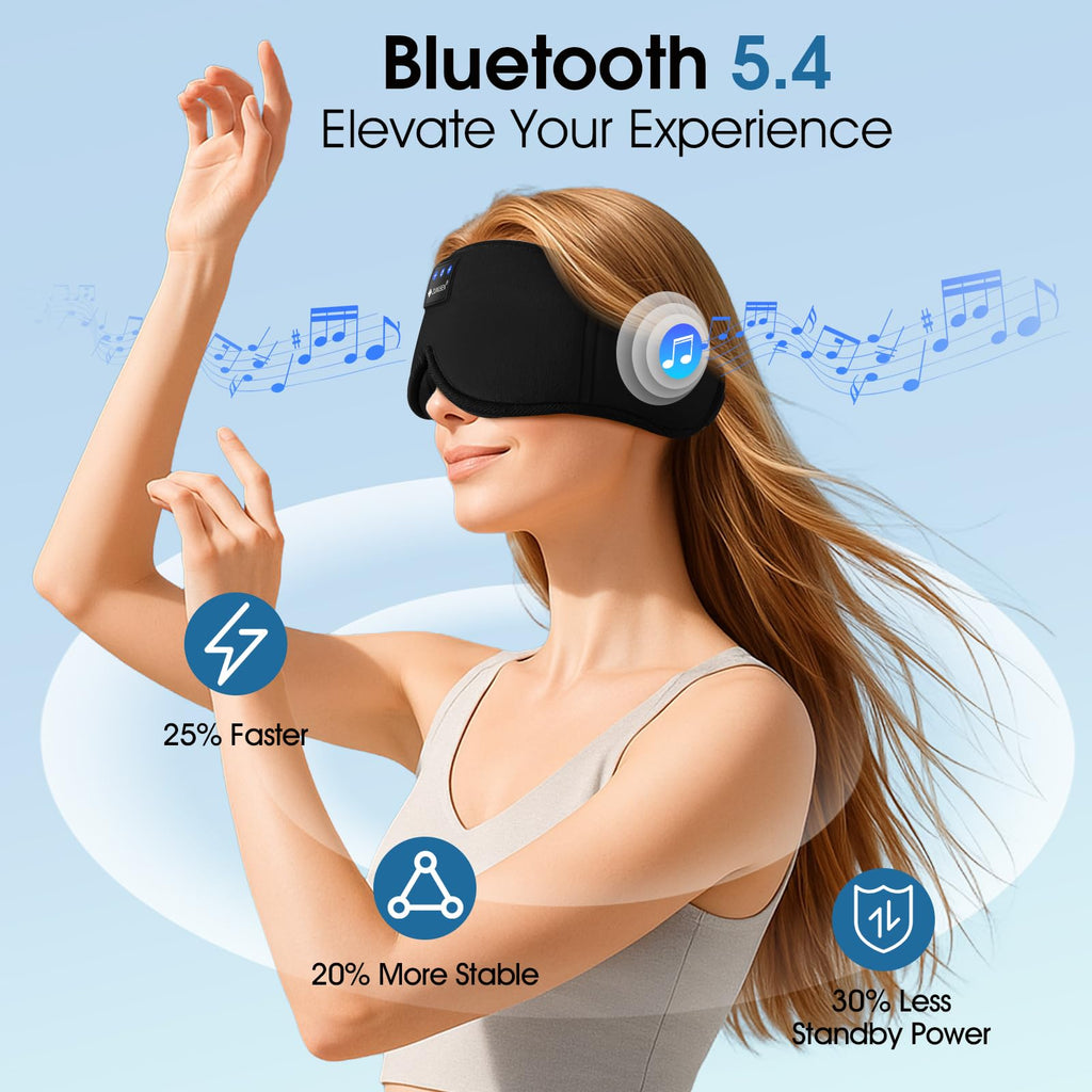 Bluetooth Sleep Headphones 3D Wireless Music Eye Mask M8669