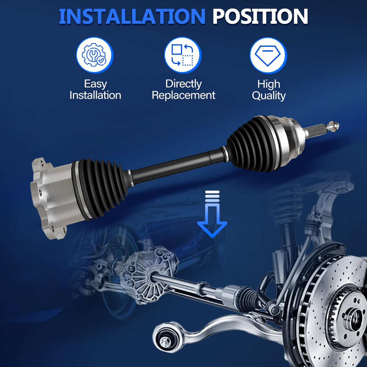 CV Axle Front X870131