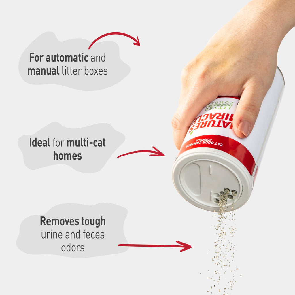 Unscented Cat Litter Box Deodorizer Powder 20 Ounces Pack of 6 S178633