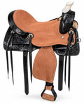Argentina Cow Leather Saddle Set with Headstall, Reins & Breastplate M515