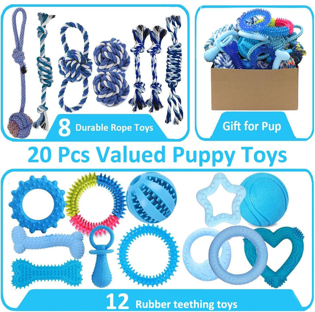 20 Pack Puppy Chew Toys A89218