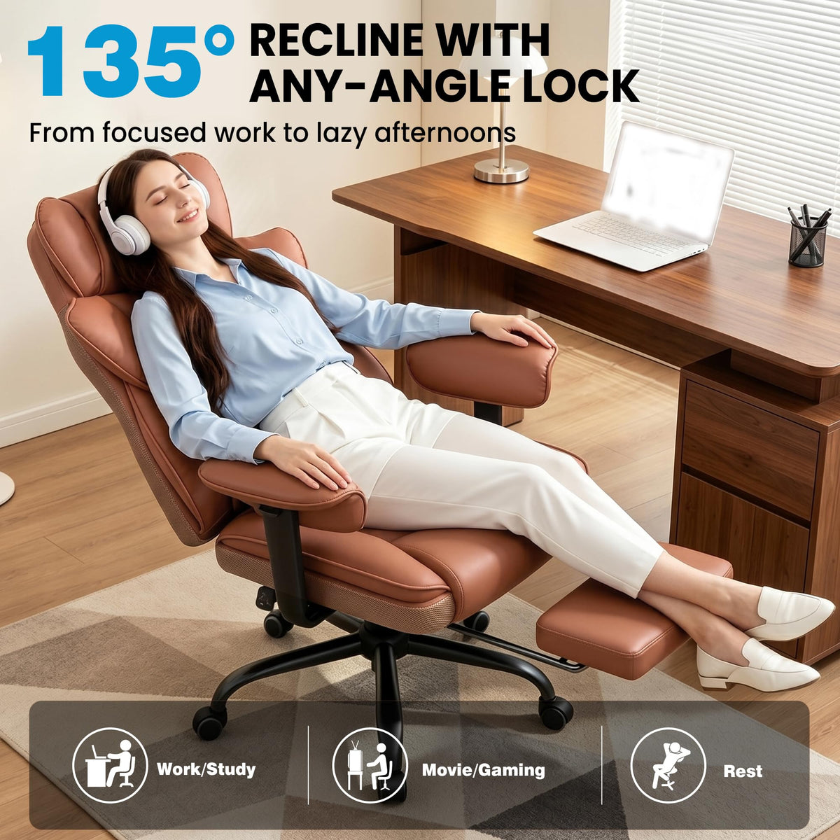 Office Chair with Pocket Spring Cushion A687