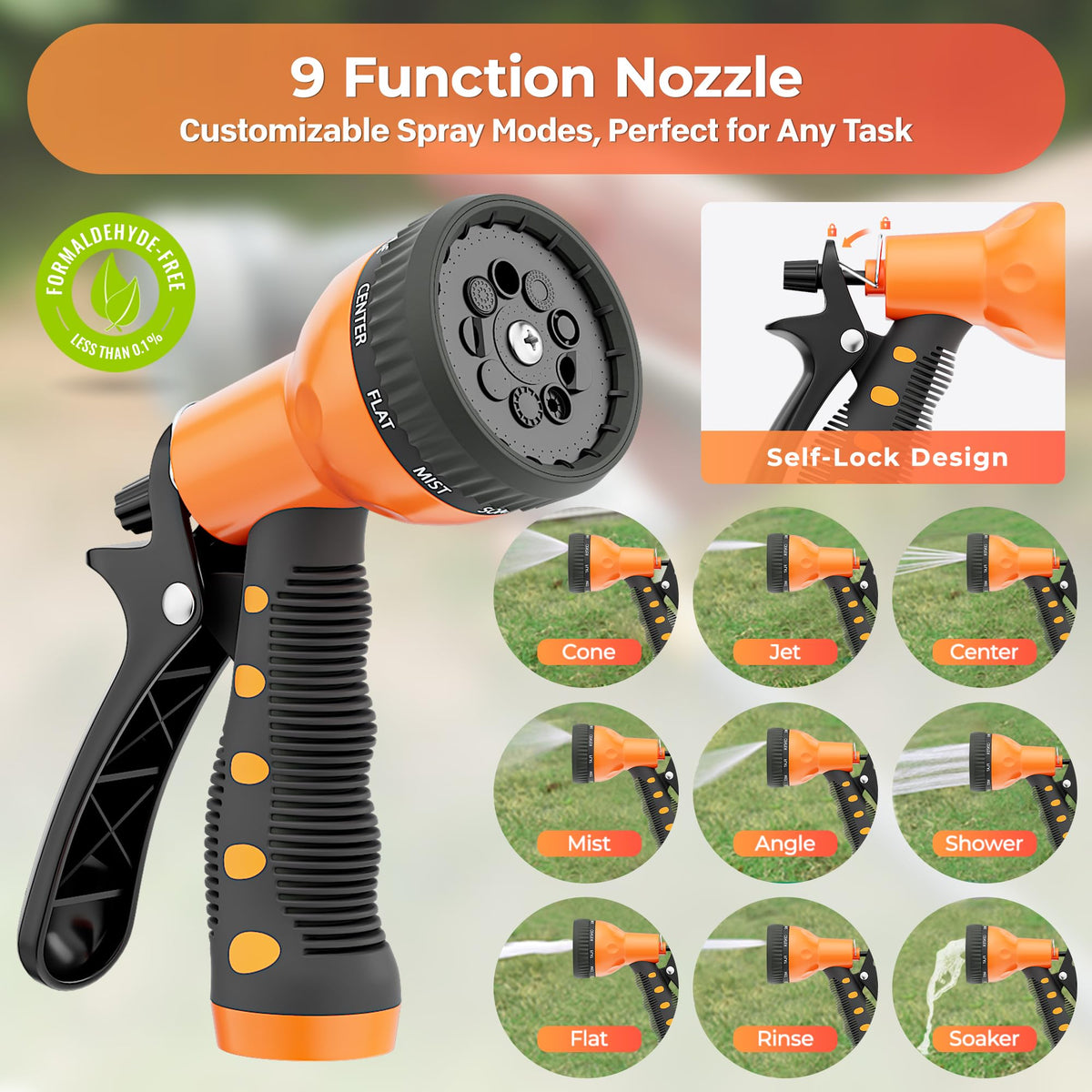 1/2"x100ft Retractable Wall Mount Garden Hose Reel E524097