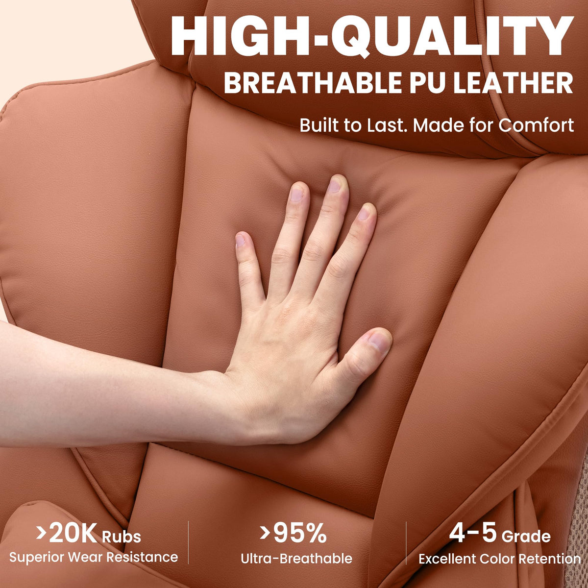 Office Chair with Pocket Spring Cushion A687