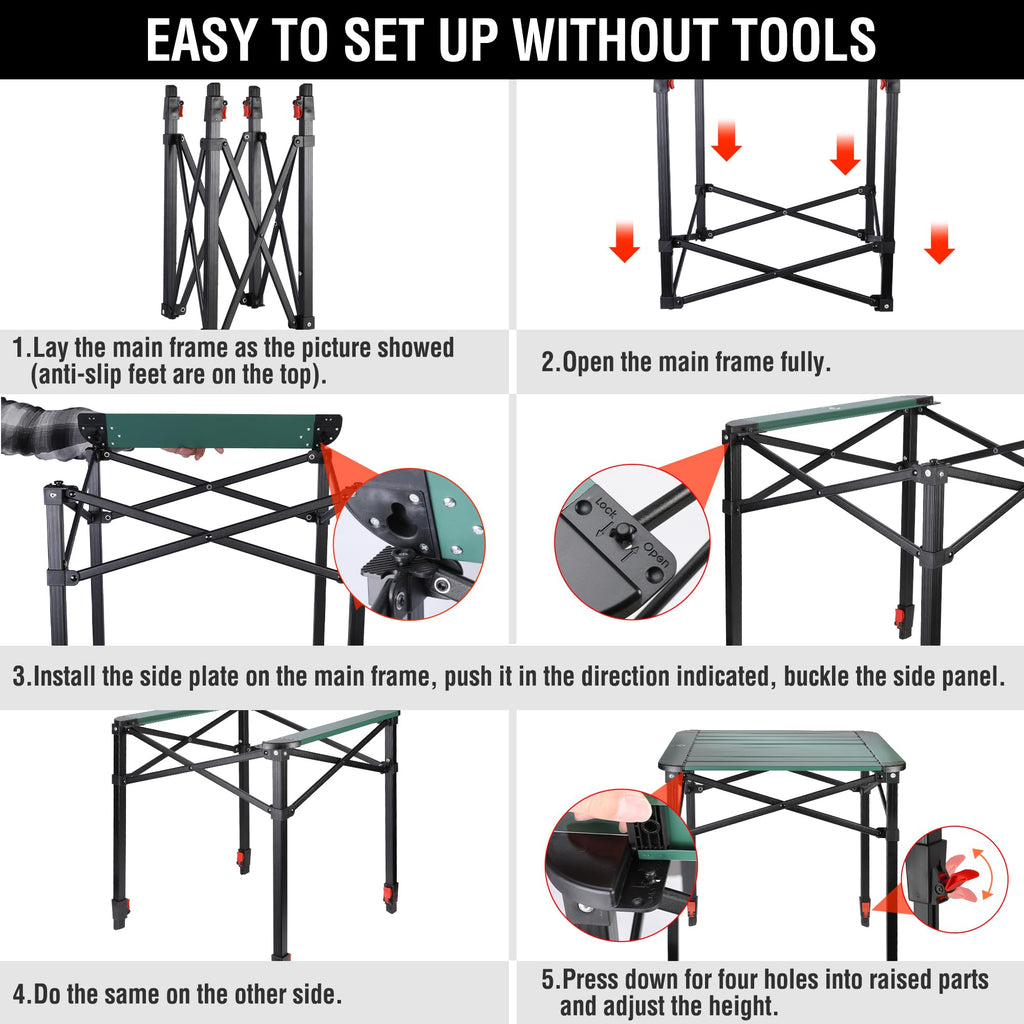 Folding Camping Aluminum Table I532454