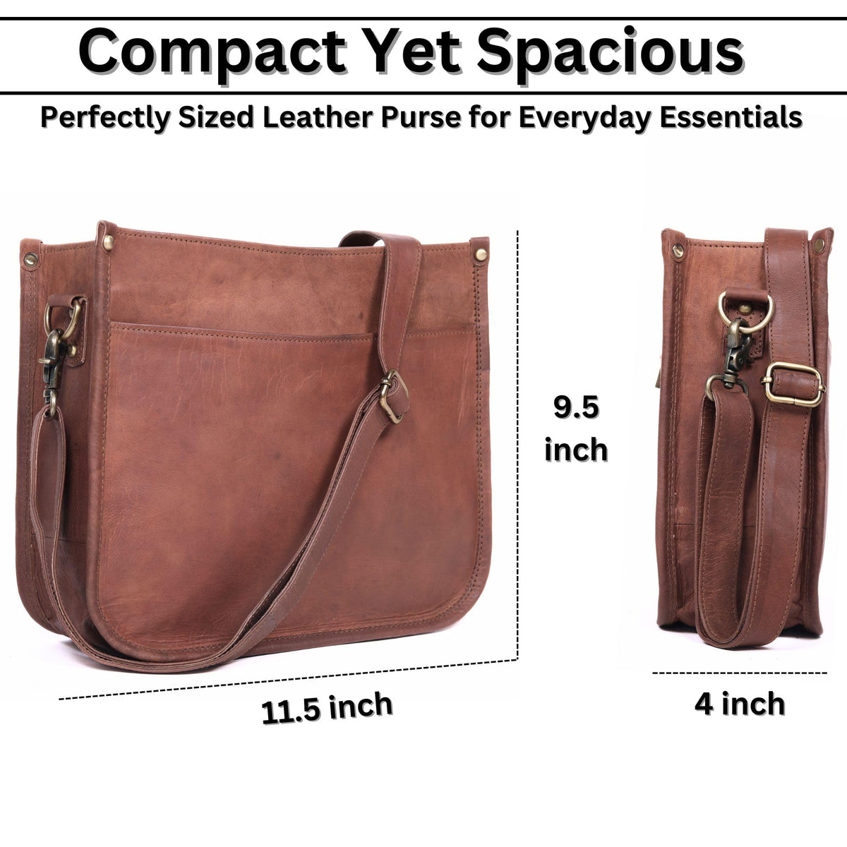 Genuine Leather Crossbody Purse A81149