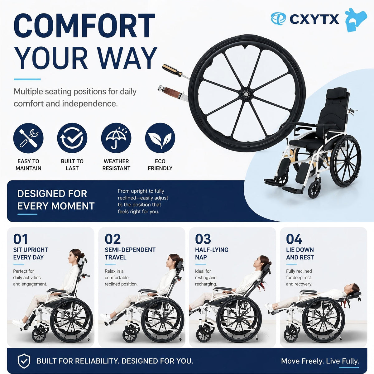Folding Compact Wheelchair Q685961