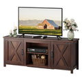 Farmhouse TV Stand Up to 65" Brown J240189